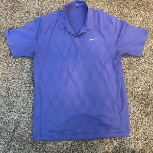 Purple Nike Golf Shirt- Tiger Woods